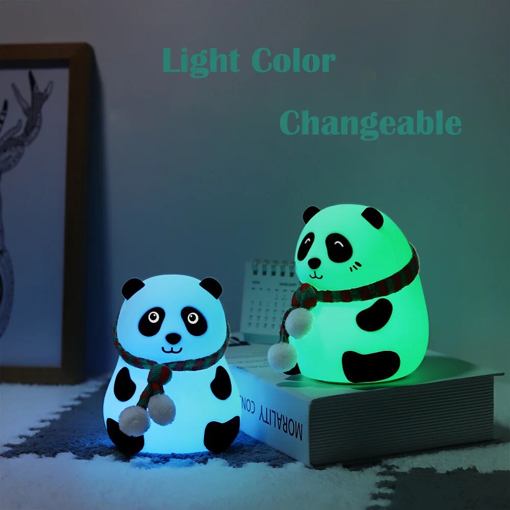 Mini Panda 7 Color Charging Lamp