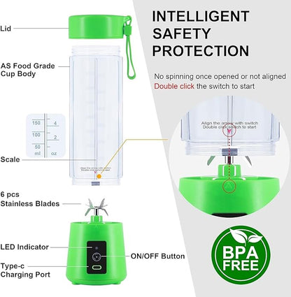 Rechargeable Blender for Smoothies, Fresh Juices & Milkshakes