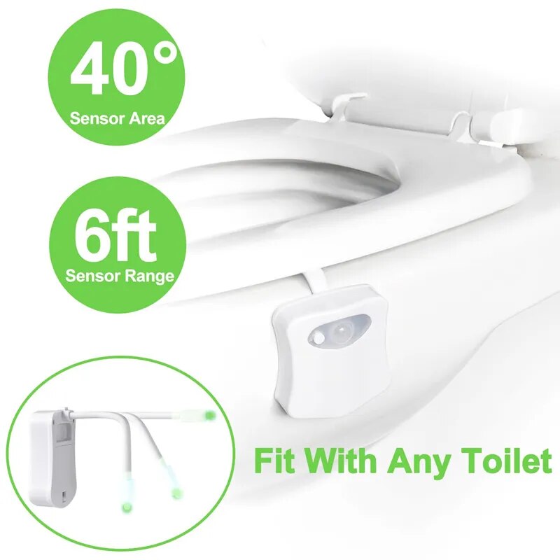 Smart Motion Sensor Toilet Seat Night Light