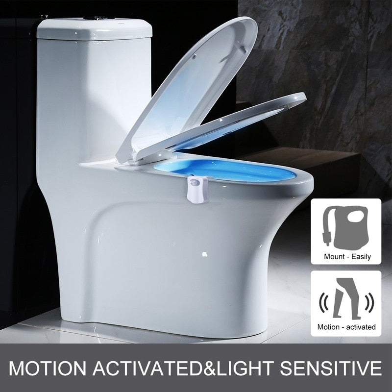 Smart Motion Sensor Toilet Seat Night Light