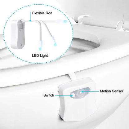 Smart Motion Sensor Toilet Seat Night Light